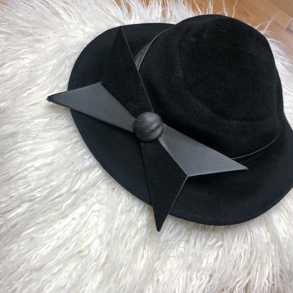 Philip Somerville Accessories - Philip Somerville Vintage Black Hat Bow
